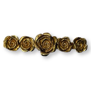 BRONZE ROSA BARRETTE